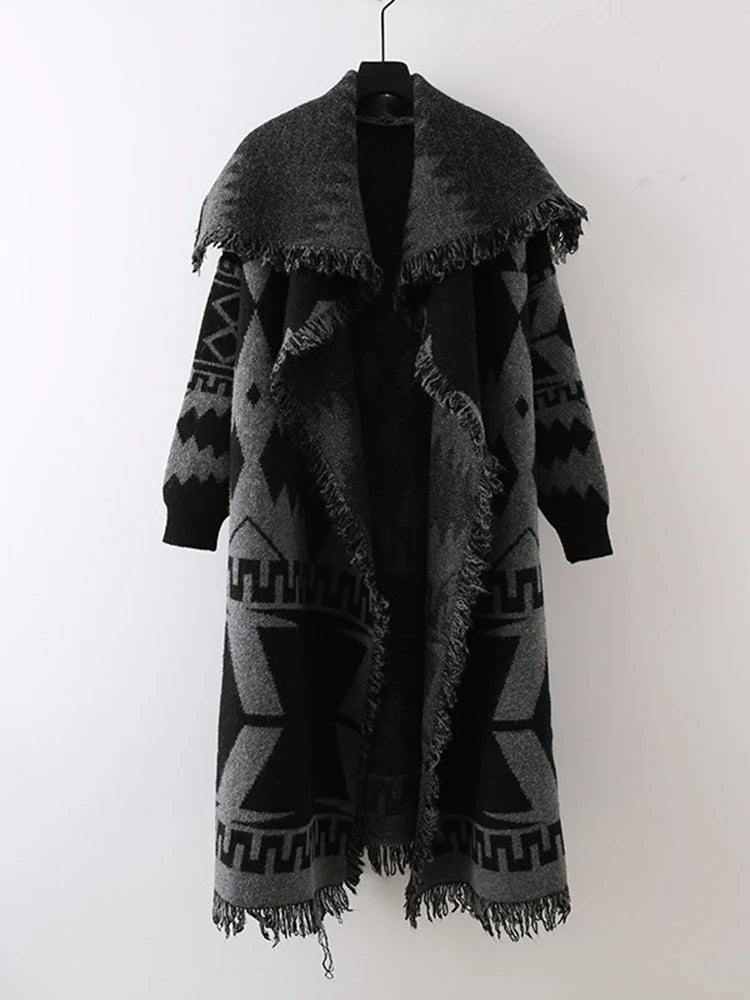 Tribal Fringe Duster Coat