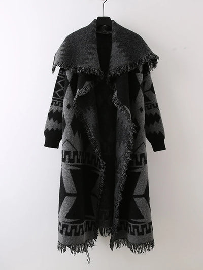 Tribal Fringe Duster Coat