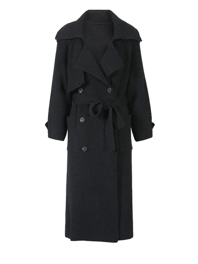 Ashley Knitted Cardigan Trench Coat