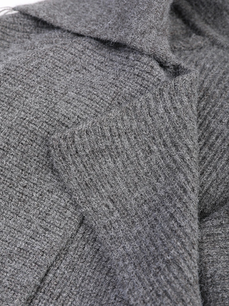 Ashley Knitted Cardigan Trench Coat