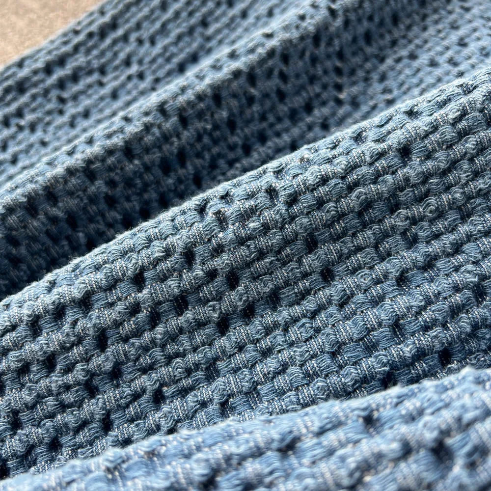 Denim Elegance Knit Skirt Set