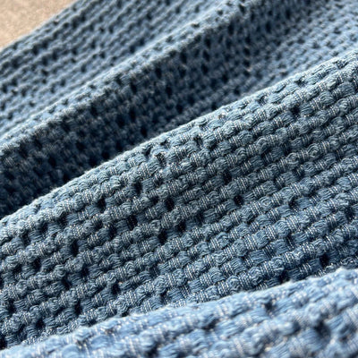 Denim Elegance Knit Skirt Set