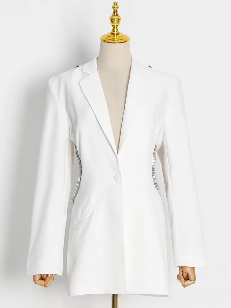 The Diva Cut Out Diamond Blazer