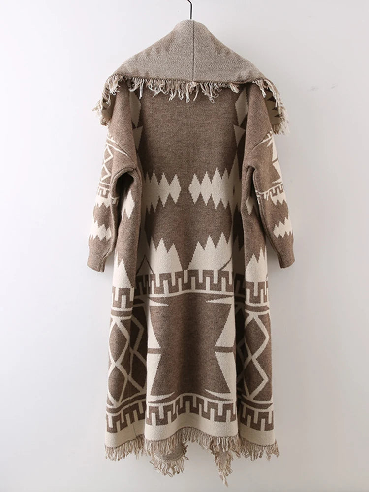 Tribal Fringe Duster Coat