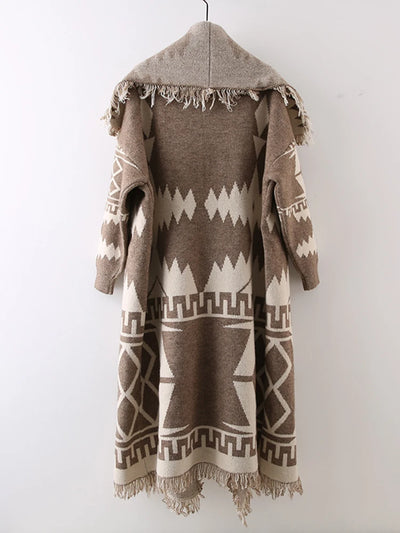 Tribal Fringe Duster Coat