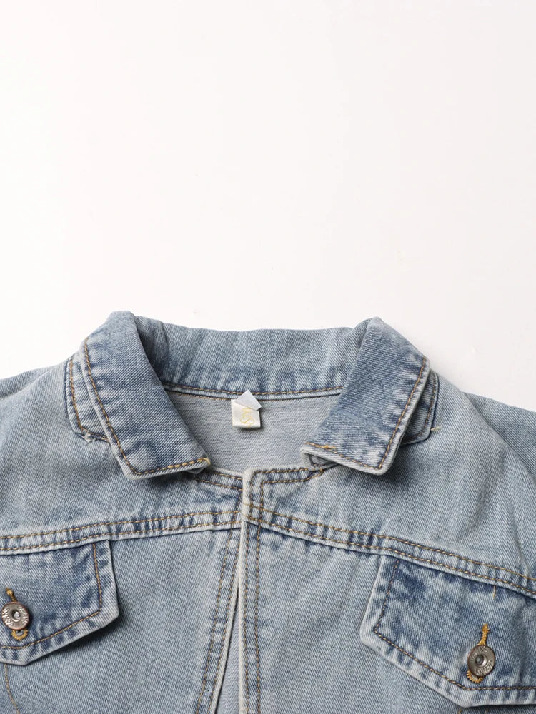 Criss Cross Denim Vest Top