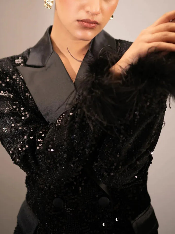 Just Glam Sequins Blazer