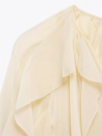 Laurie Elegant Ruffle Blouse