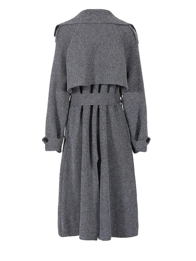 Ashley Knitted Cardigan Trench Coat
