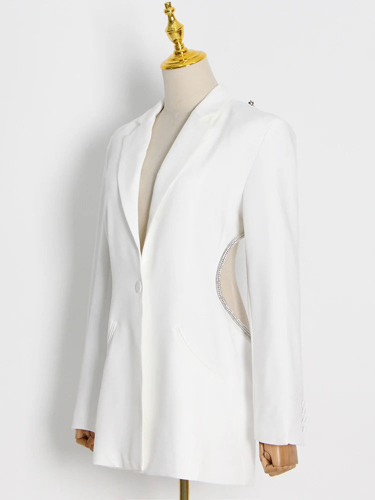 The Diva Cut Out Diamond Blazer