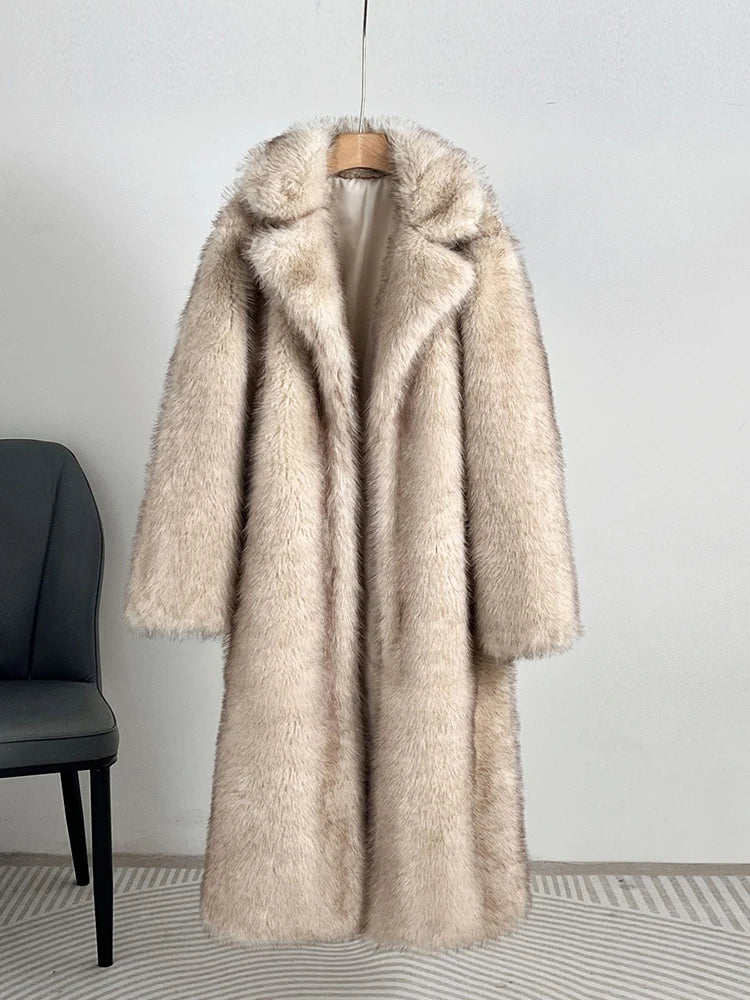 Elegant Faux Fur Coat