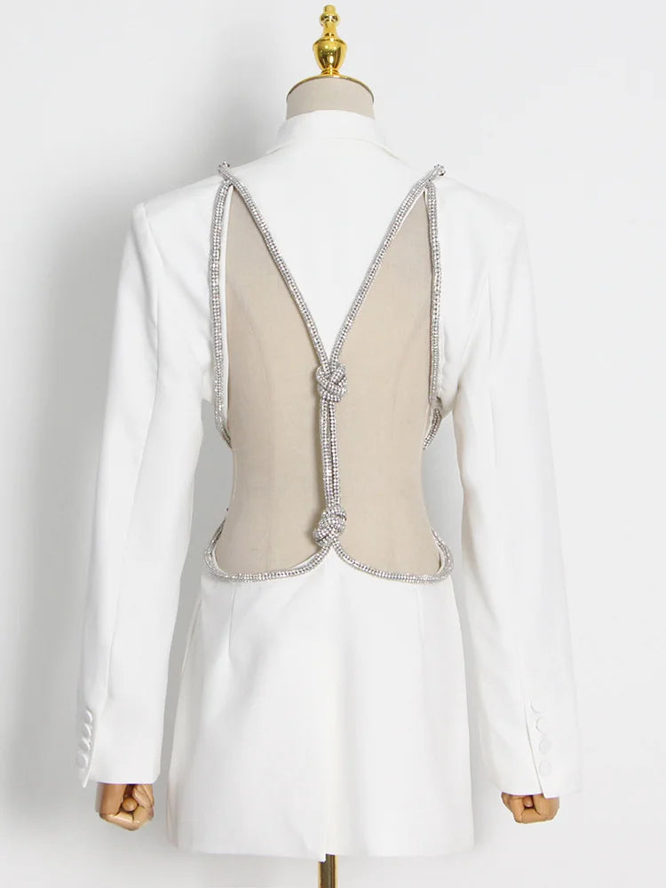 The Diva Cut Out Diamond Blazer