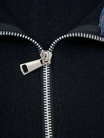 Amy's Denim Contrast Utility Jacket
