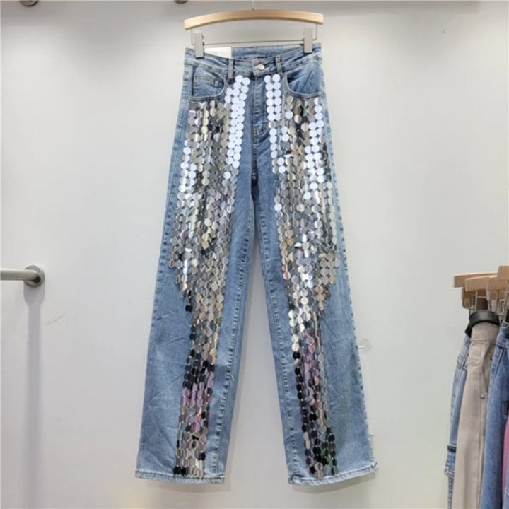Jocelyn Chic Denim Fashion Top & Pants