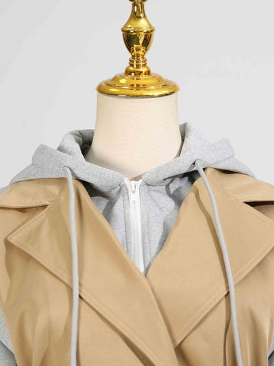 Hit Color Patchwork Windbreaker Jacket
