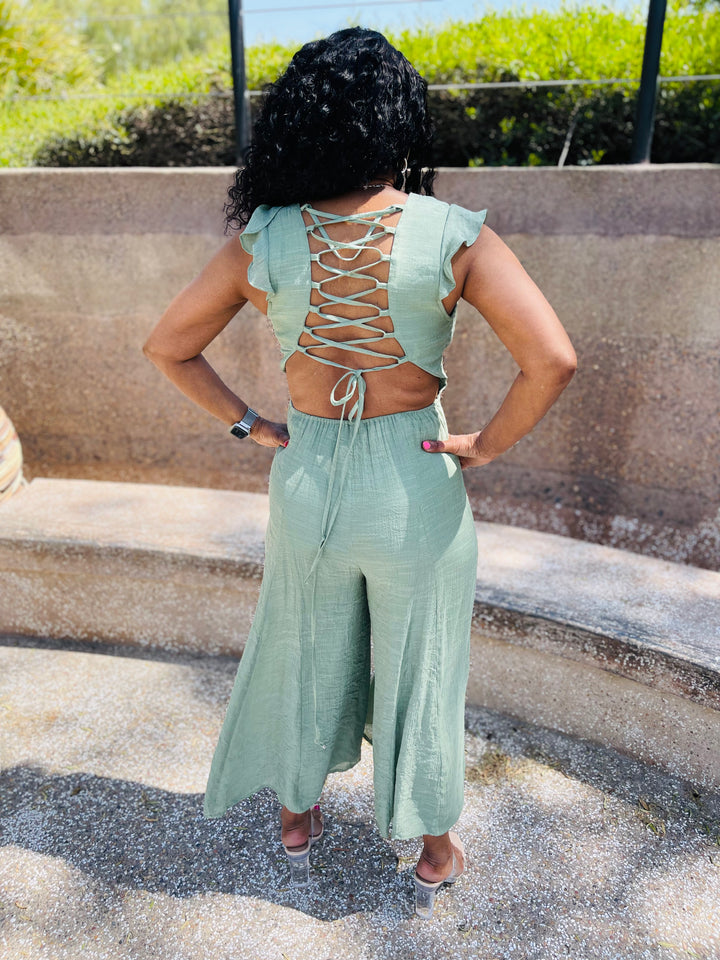 Smocked Top Jumpsuit