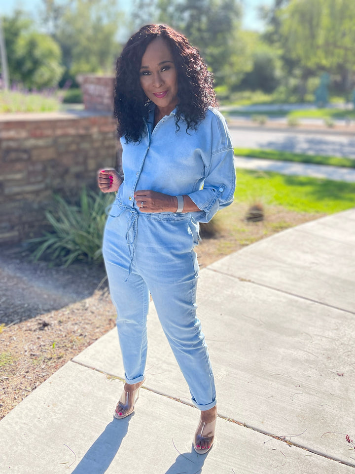 Mixed Emotions Denim Jumpsuit