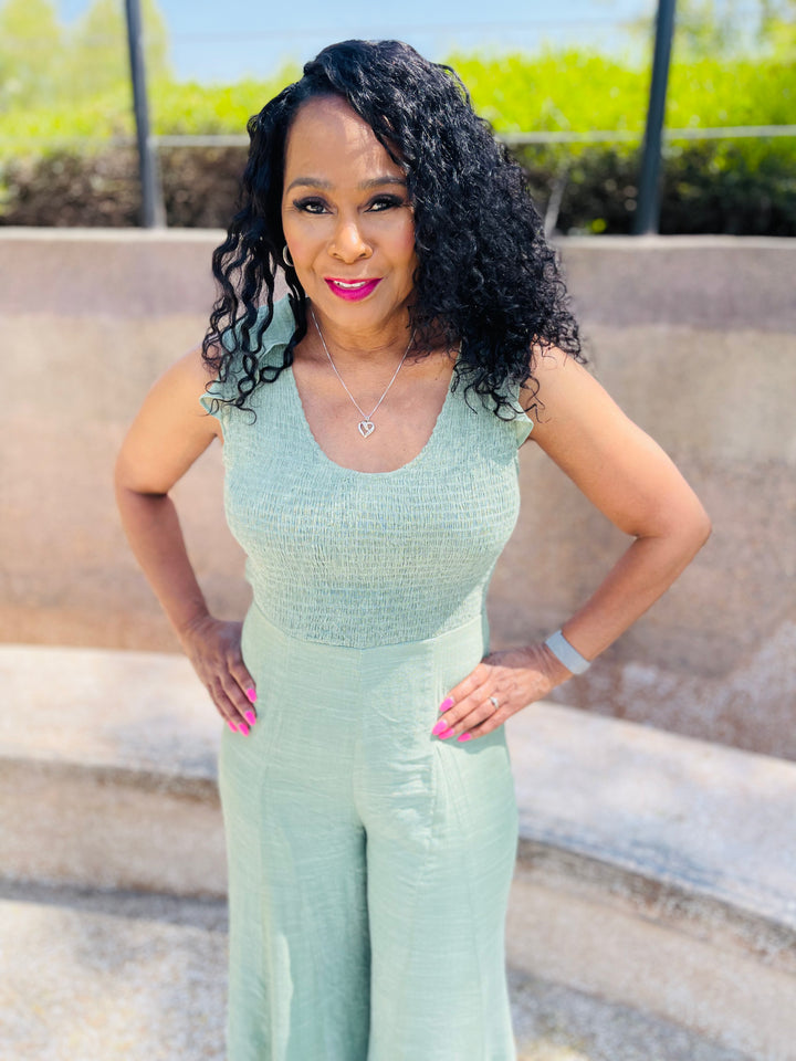 Smocked Top Jumpsuit
