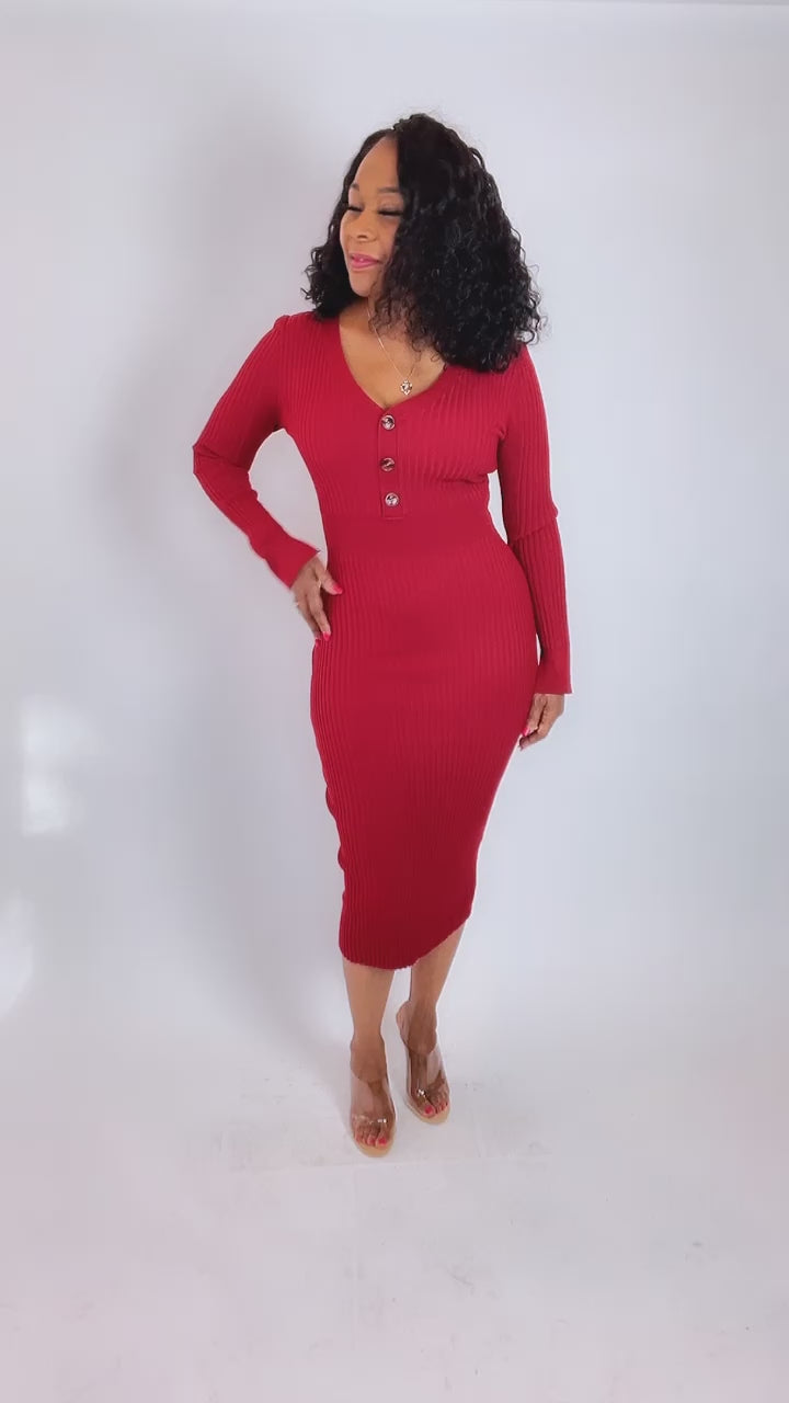 Tamara Rib Sweater Dress