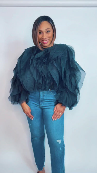 Giving You Everything Ruffle Blouse