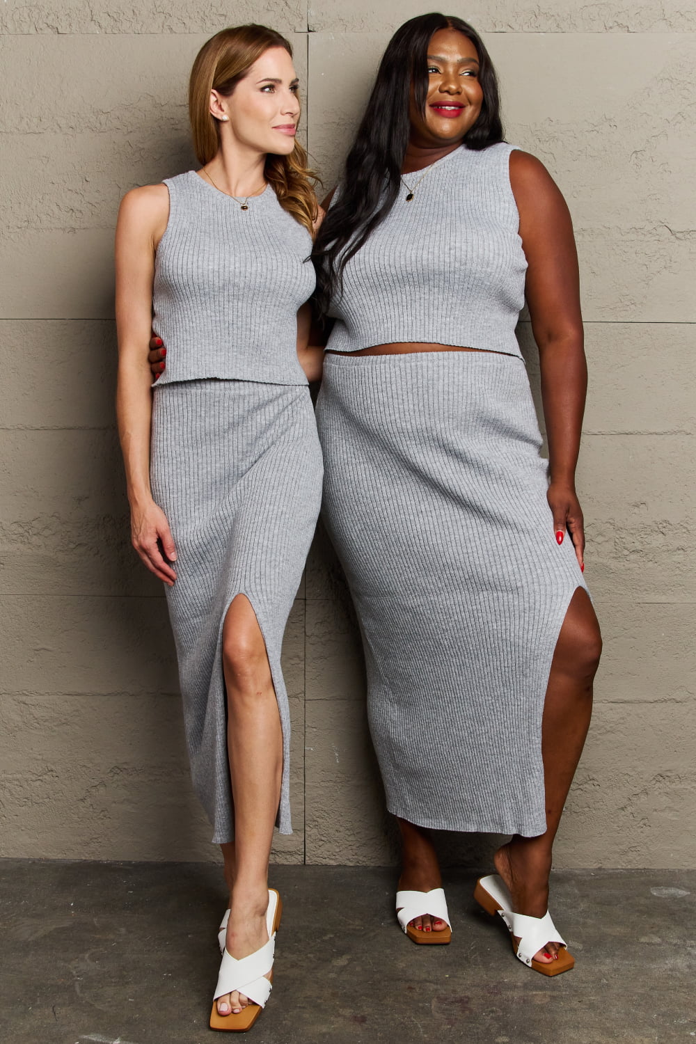 She's All That Fitted Two-Piece Skirt Set