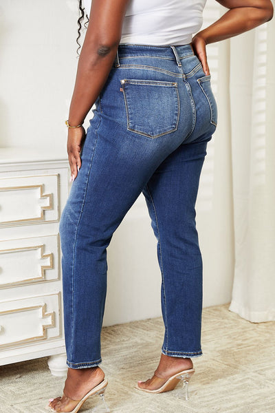 Rudy Judy Blue High Waist Thermal Straight Jeans