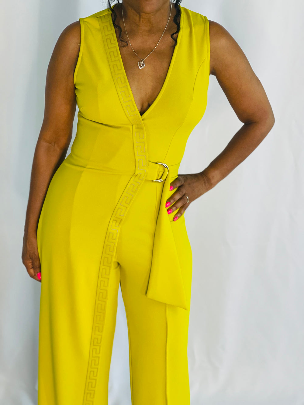 Elegant V Neck Fashion Jumpsuit - Moody Fitzs Boutique