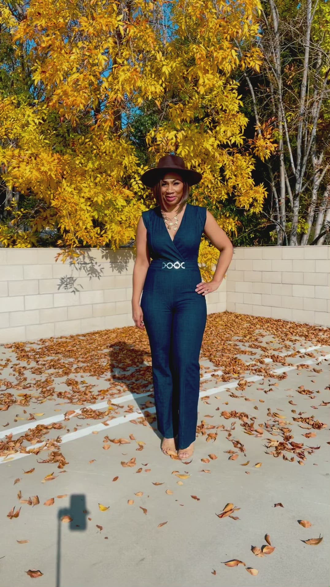 Janet's Denim Jumpsuit