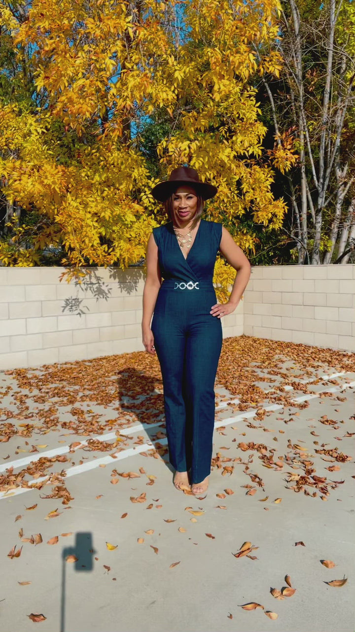 Janet's Denim Jumpsuit