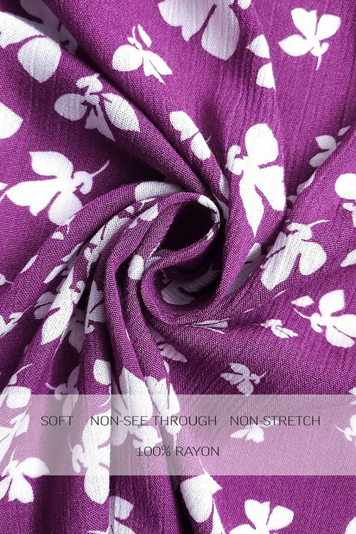 Charity RUFFLED WOVEN WRAP Midi DRESS