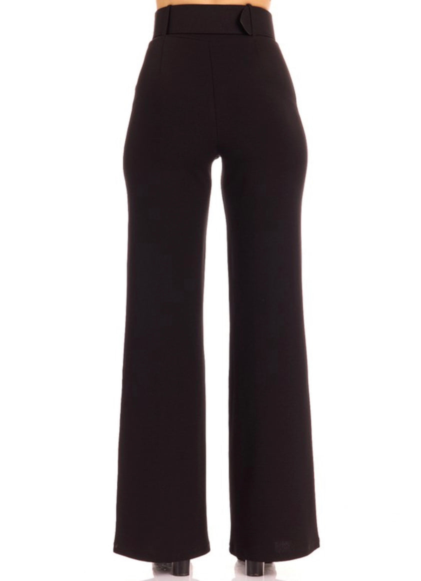 Hillary High Waist Dress Pants - Moody Fitzs Boutique