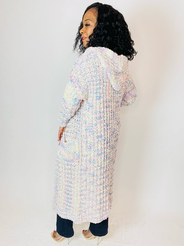 Rainbow Knit Popcorn Cardigan - Moody Fitzs Boutique