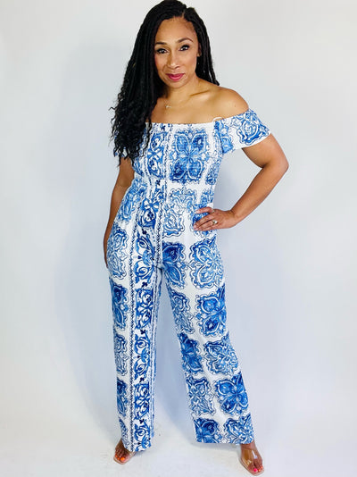 Crystal Multi Print Jumpsuit - Moody Fitzs Boutique