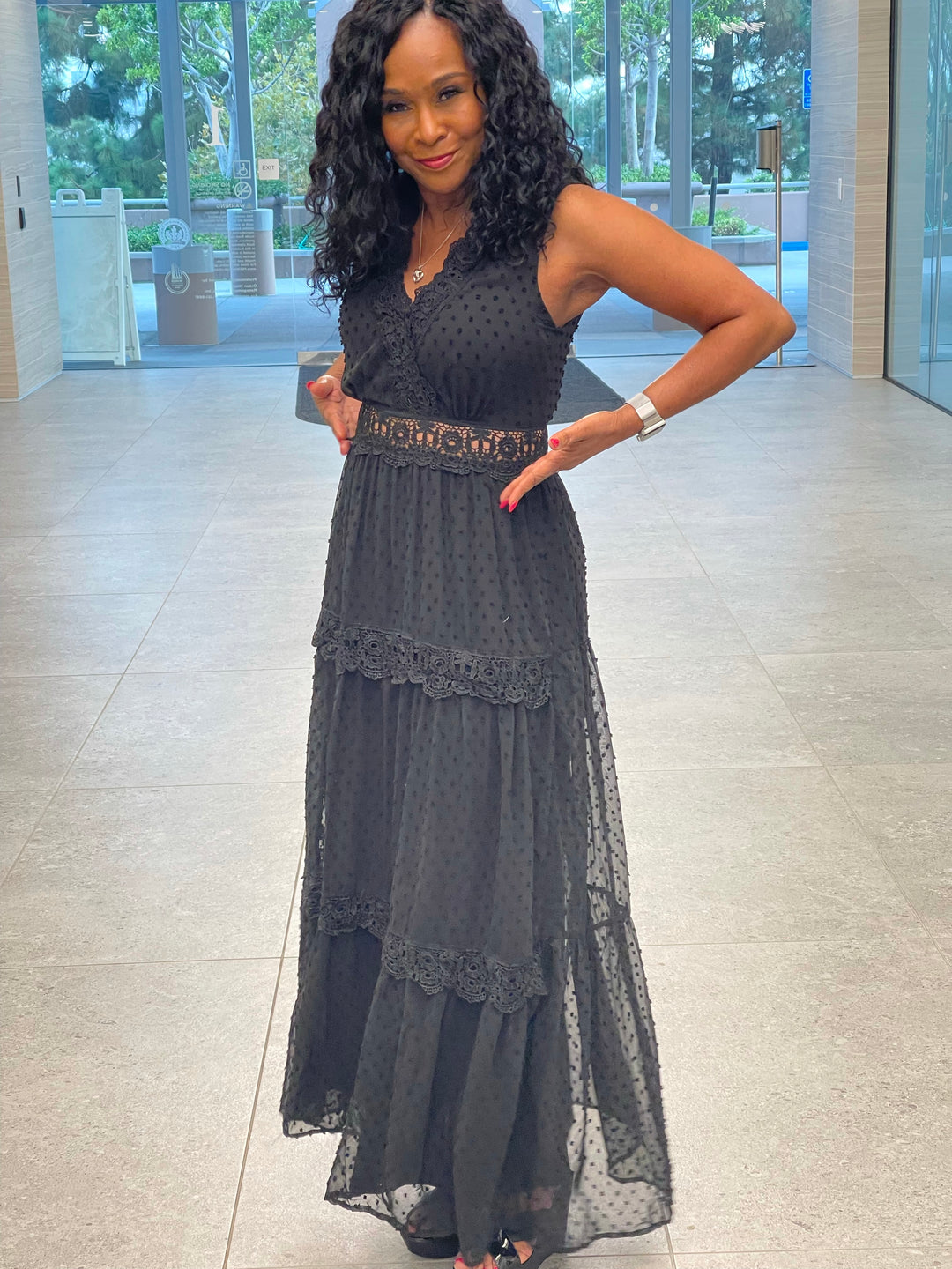 The Lace Maxi Dress - Moody Fitzs Boutique