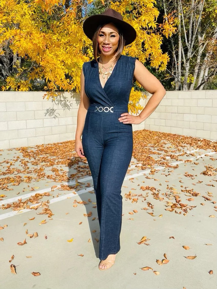 Janet's Denim Jumpsuit