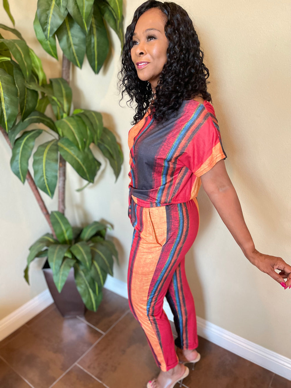 Tangerine Jumpsuit - Moody Fitzs Boutique