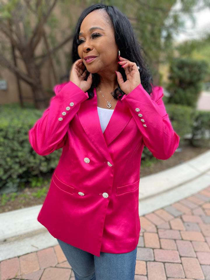 The All-Class Satin Blazer - Moody Fitzs Boutique