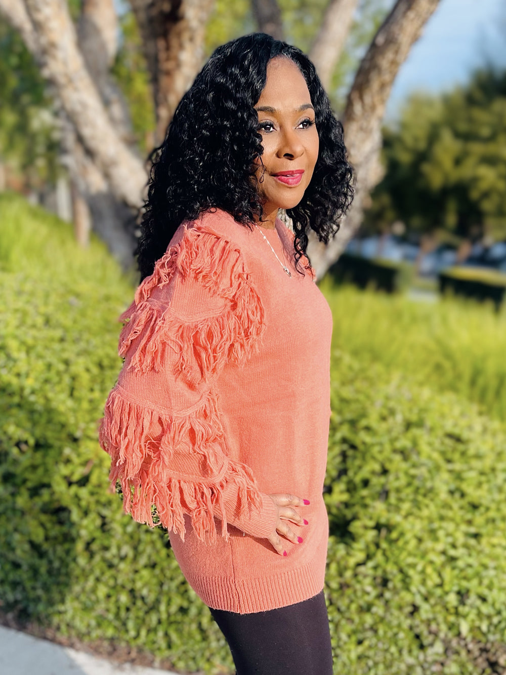 Madison Fringe Sleeve Sweater - Moody Fitzs Boutique