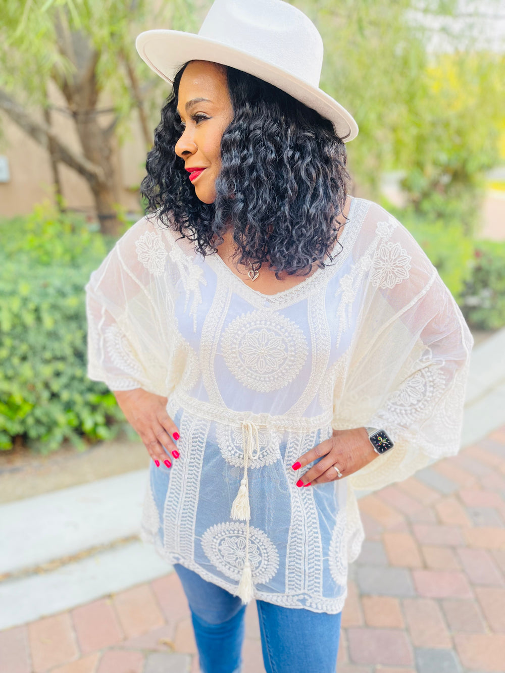 Tassels Pancho - Moody Fitzs Boutique