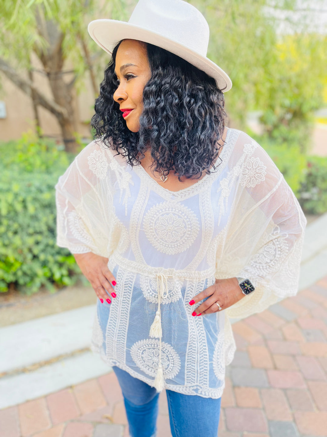 Tassels Pancho - Moody Fitzs Boutique