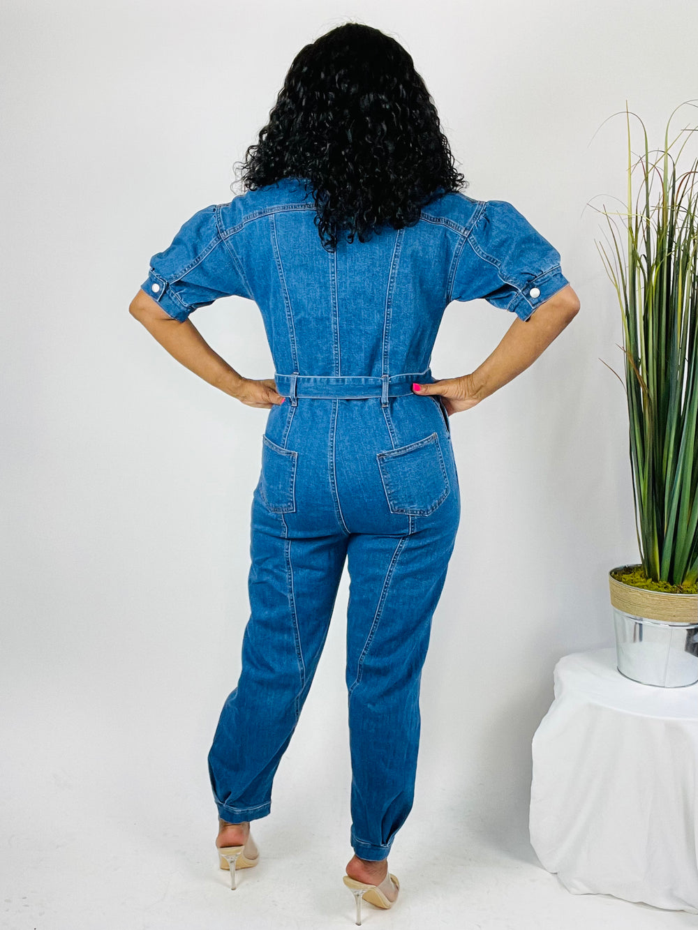 Jacqueline Denim Jumpsuit - Moody Fitzs Boutique