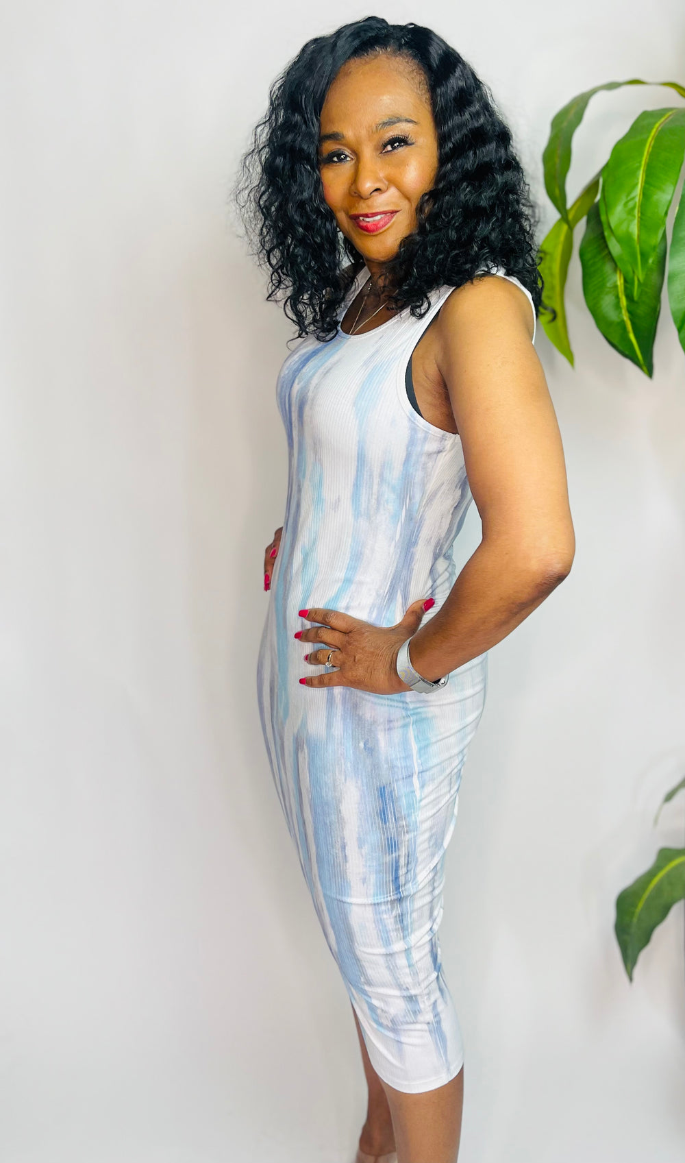 Tie Dye Rib Dress - Moody Fitzs Boutique