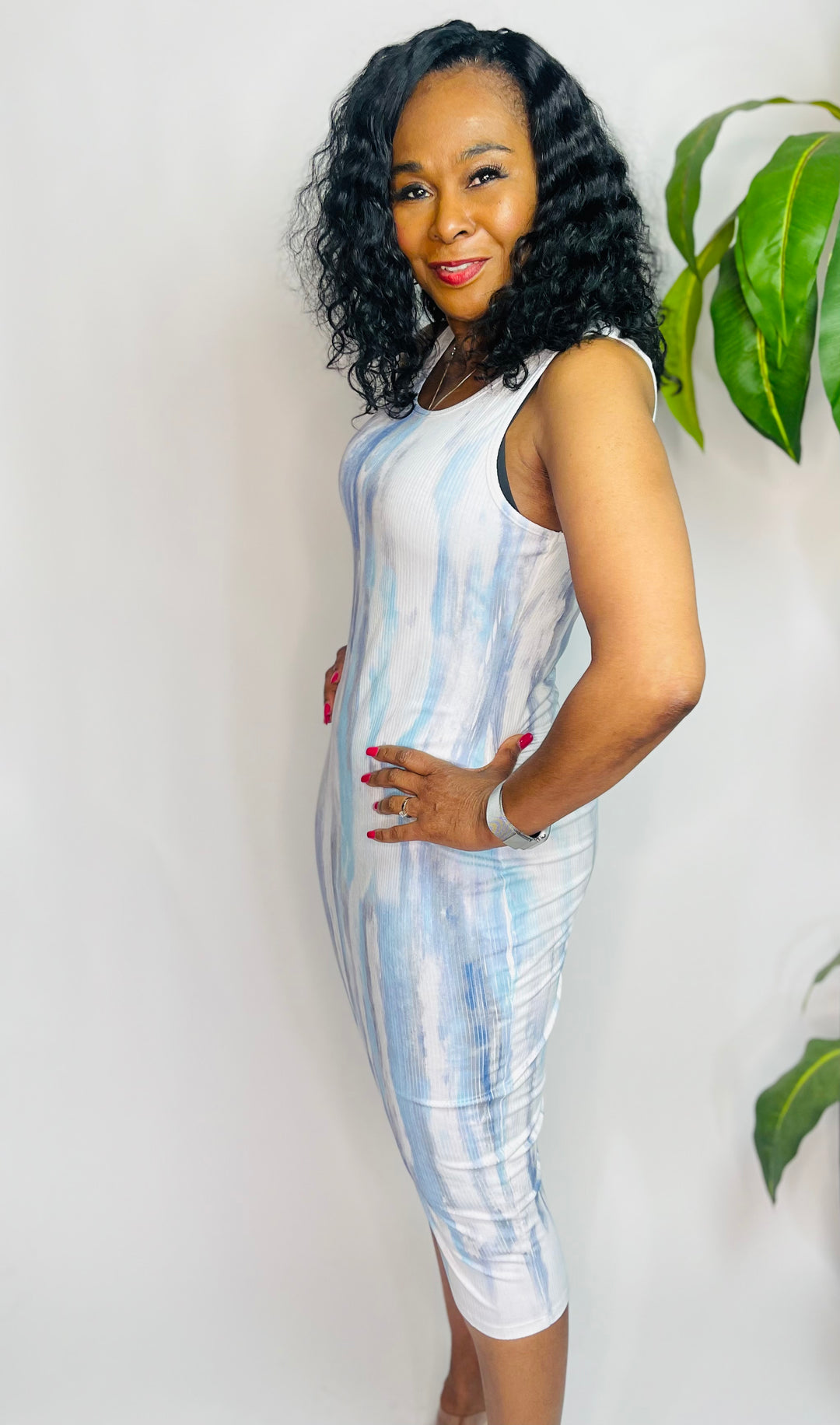 Tie Dye Rib Dress - Moody Fitzs Boutique