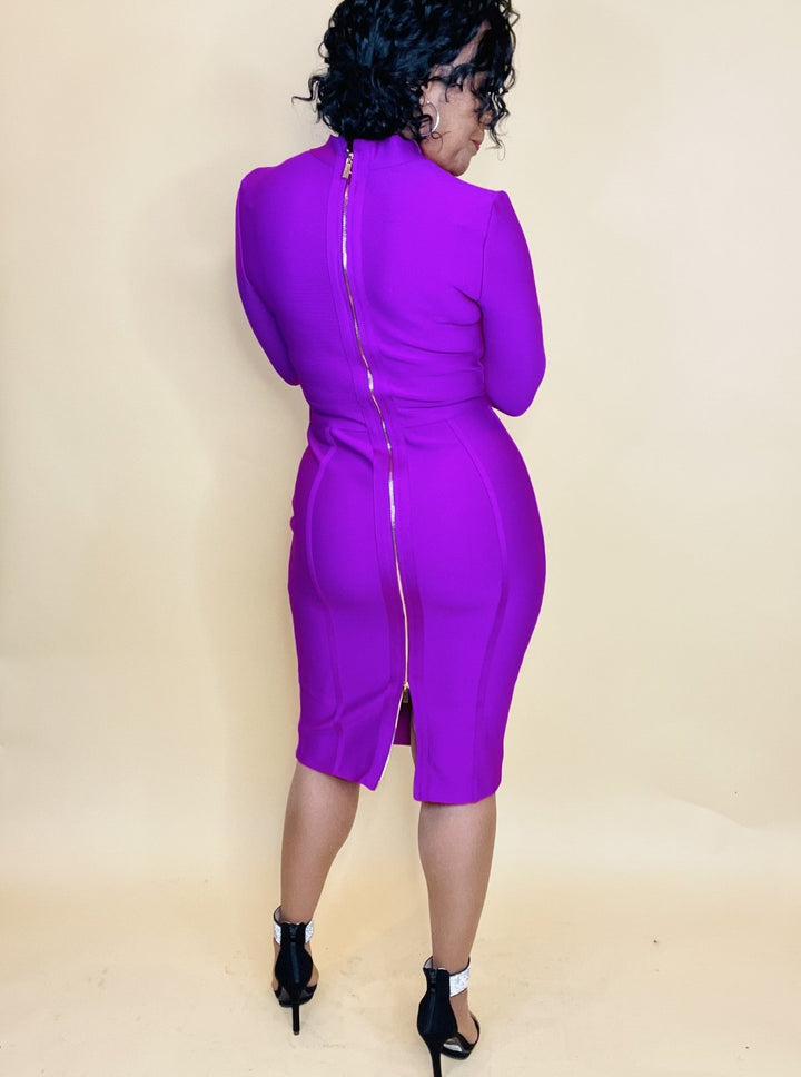 Marian's Long Sleeve Sexy Bandage Bodycon Dress - Moody Fitzs Boutique