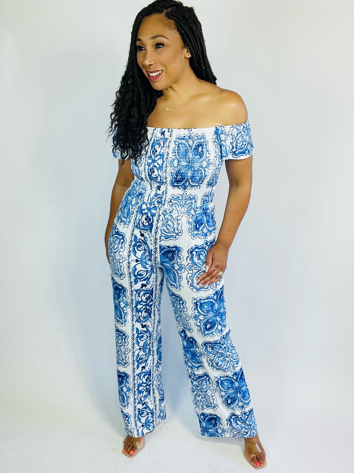 Crystal Multi Print Jumpsuit - Moody Fitzs Boutique