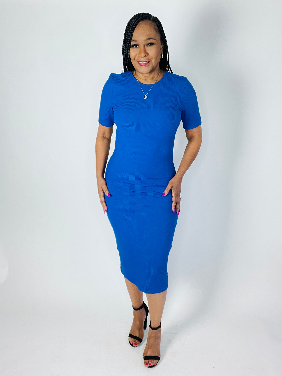 Not So Basic Ribbed Midi Dress - Moody Fitzs Boutique