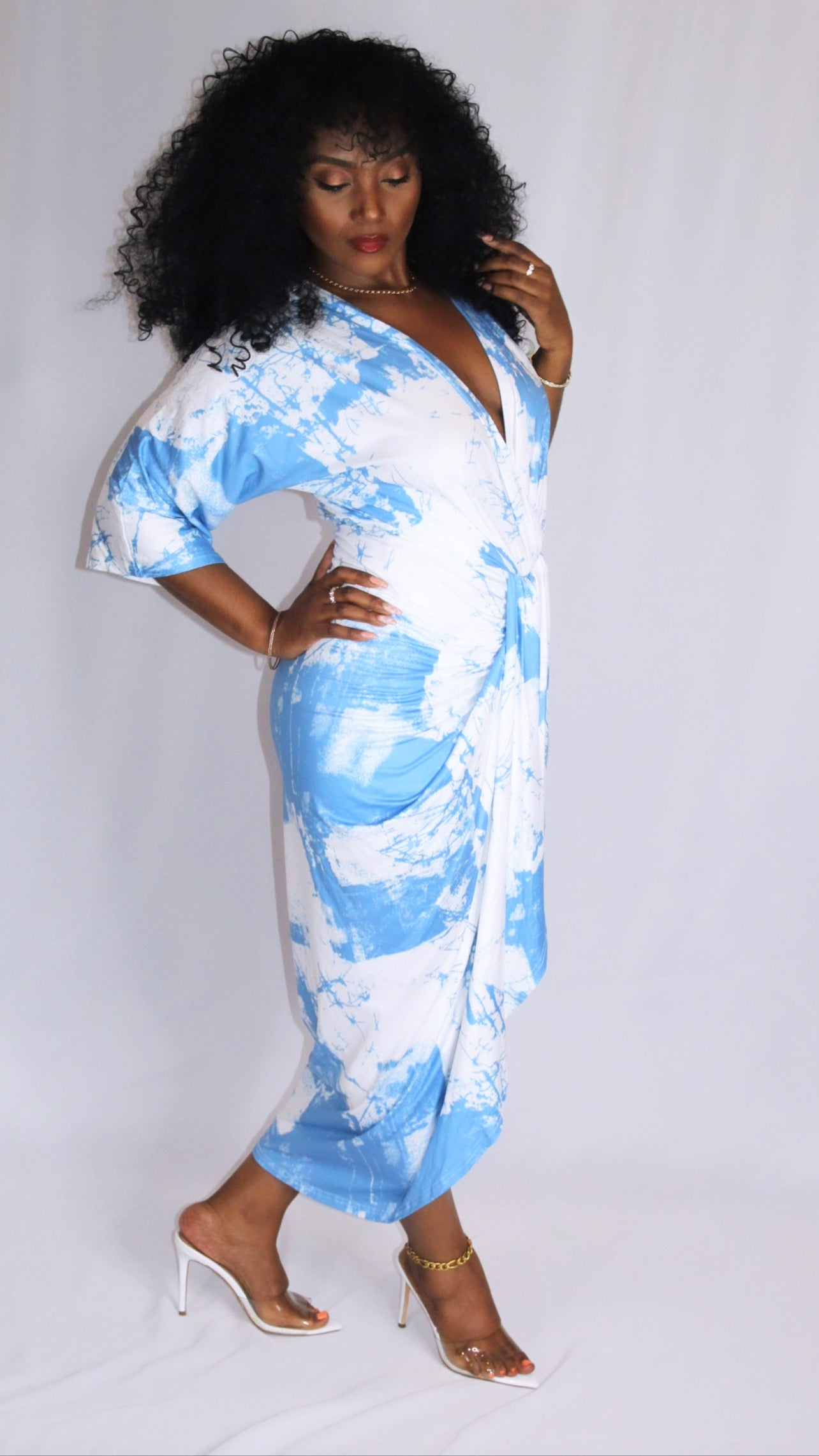 The Cloud Ruched BodyCon Dress - Moody Fitzs Boutique