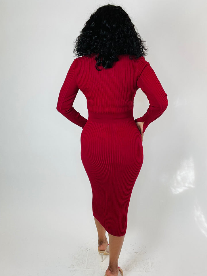 Tamara Rib Sweater Dress - Moody Fitzs Boutique