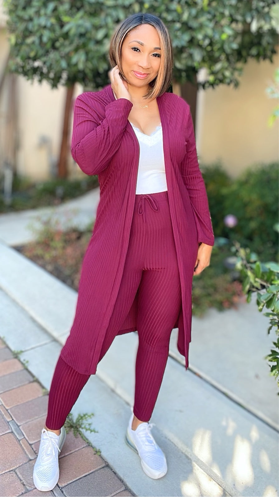 On The Go Cardigan & Legging Set - Moody Fitzs Boutique