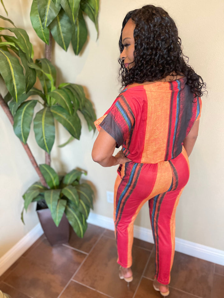 Tangerine Jumpsuit - Moody Fitzs Boutique